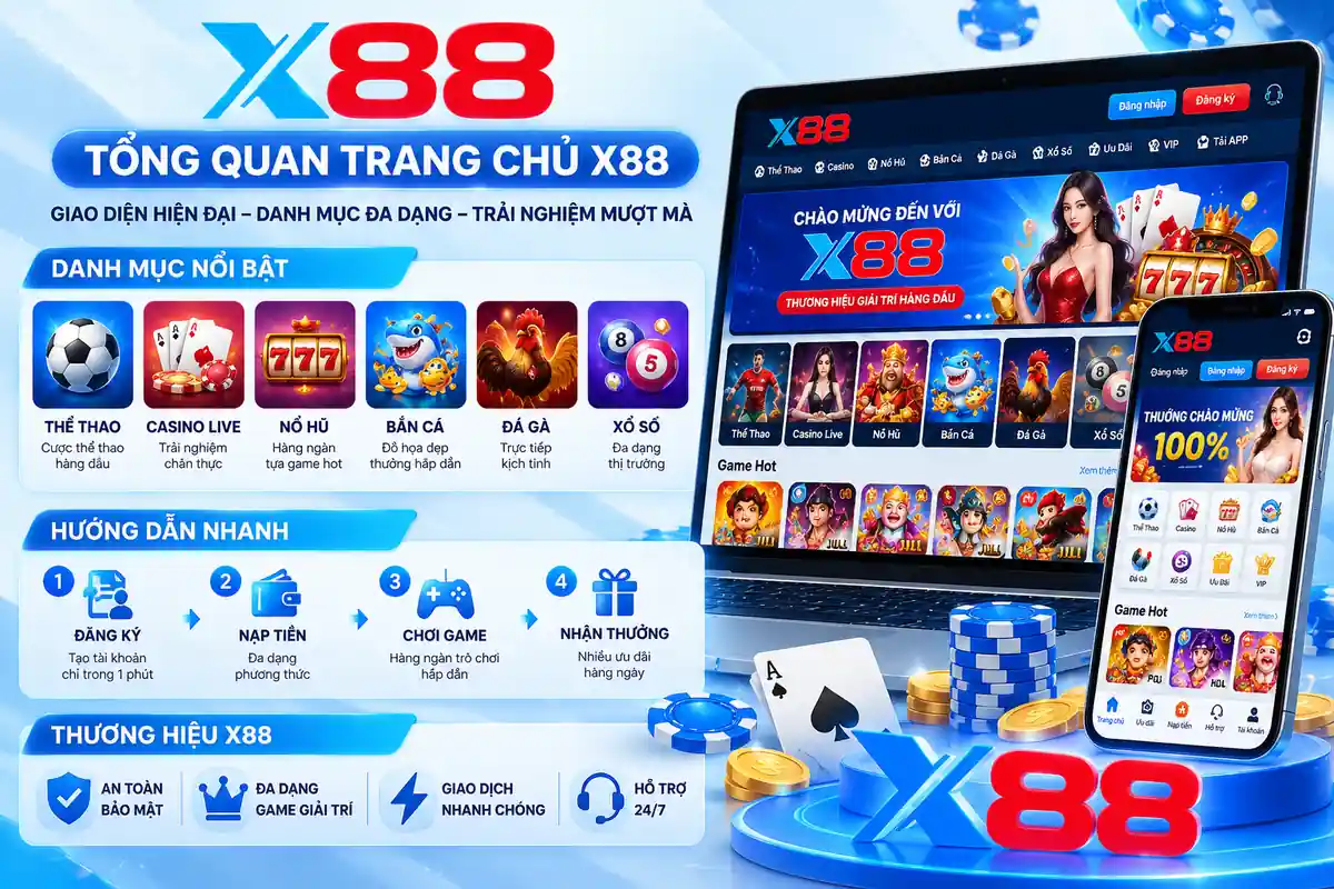 Tổng Quan Trang Chủ X88